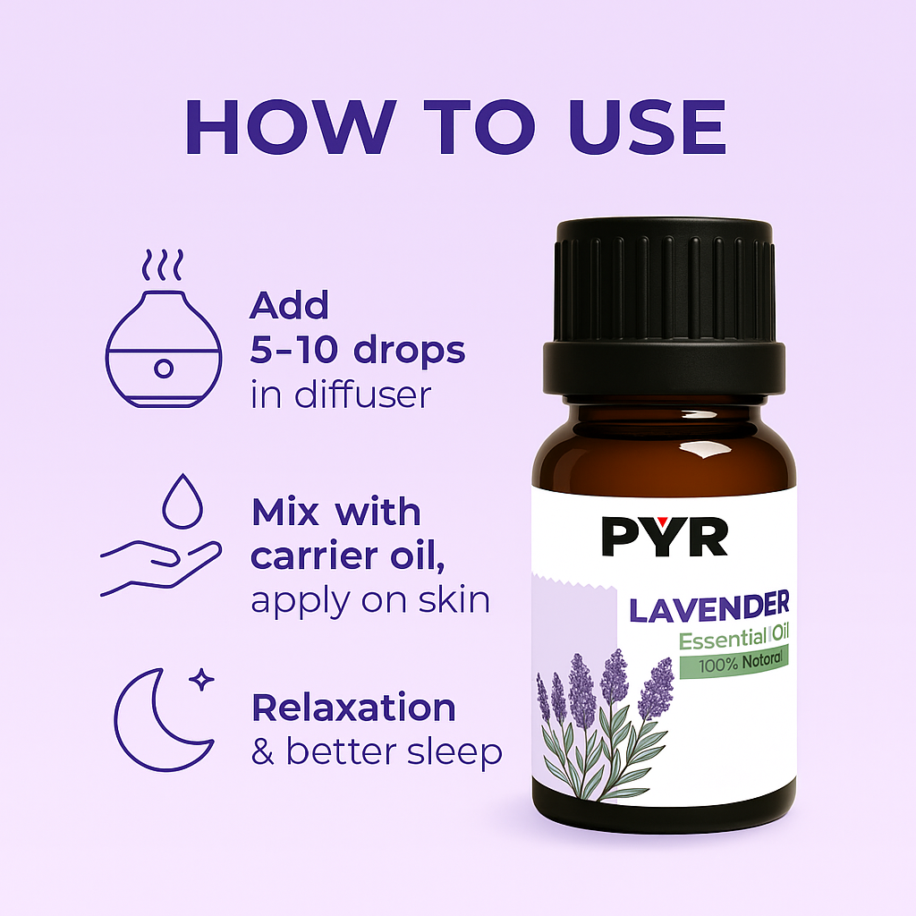PYR-Lavender Floral & Calming Scent - Fragrance Oil (15ml)