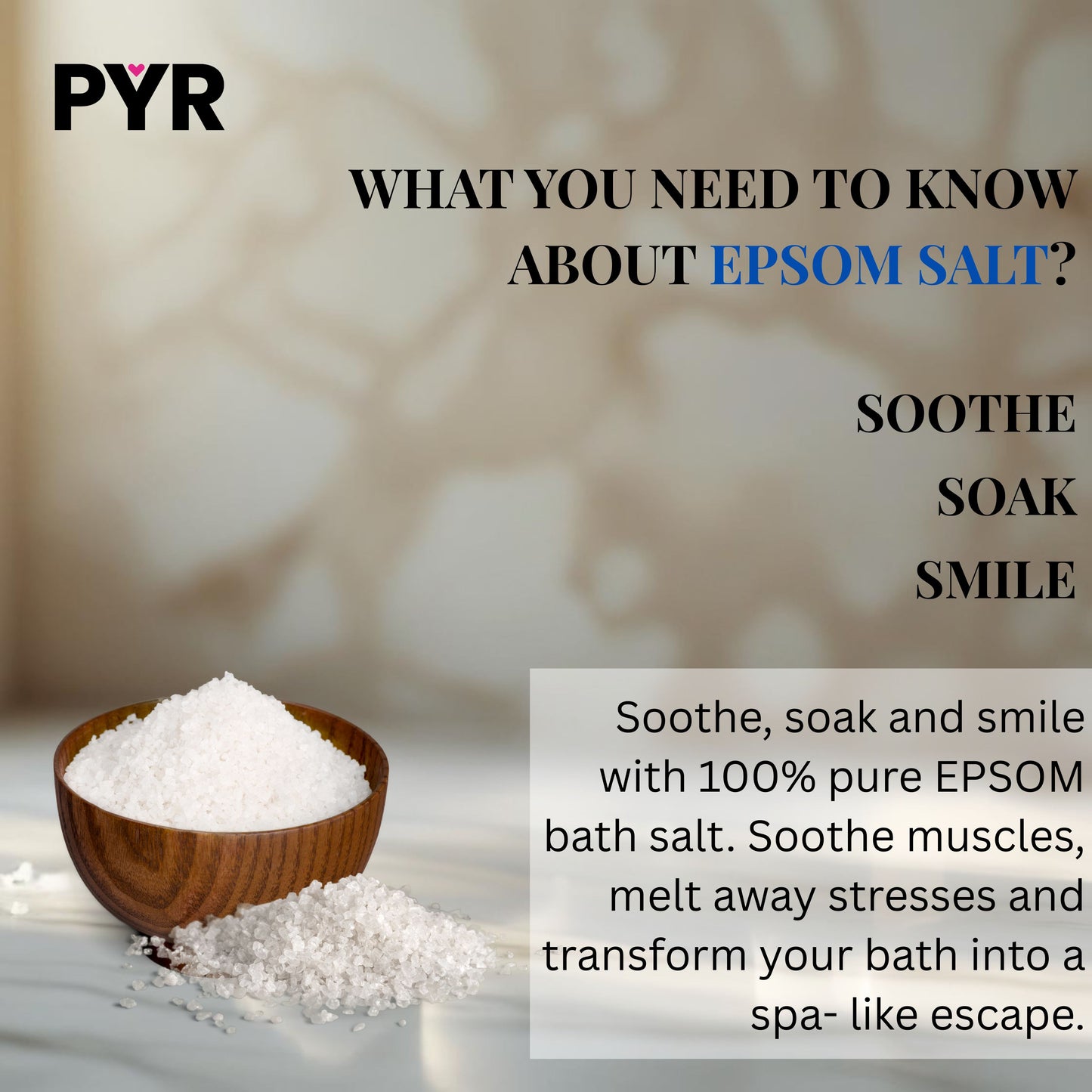 PYR EPSOM Salt (800gm)