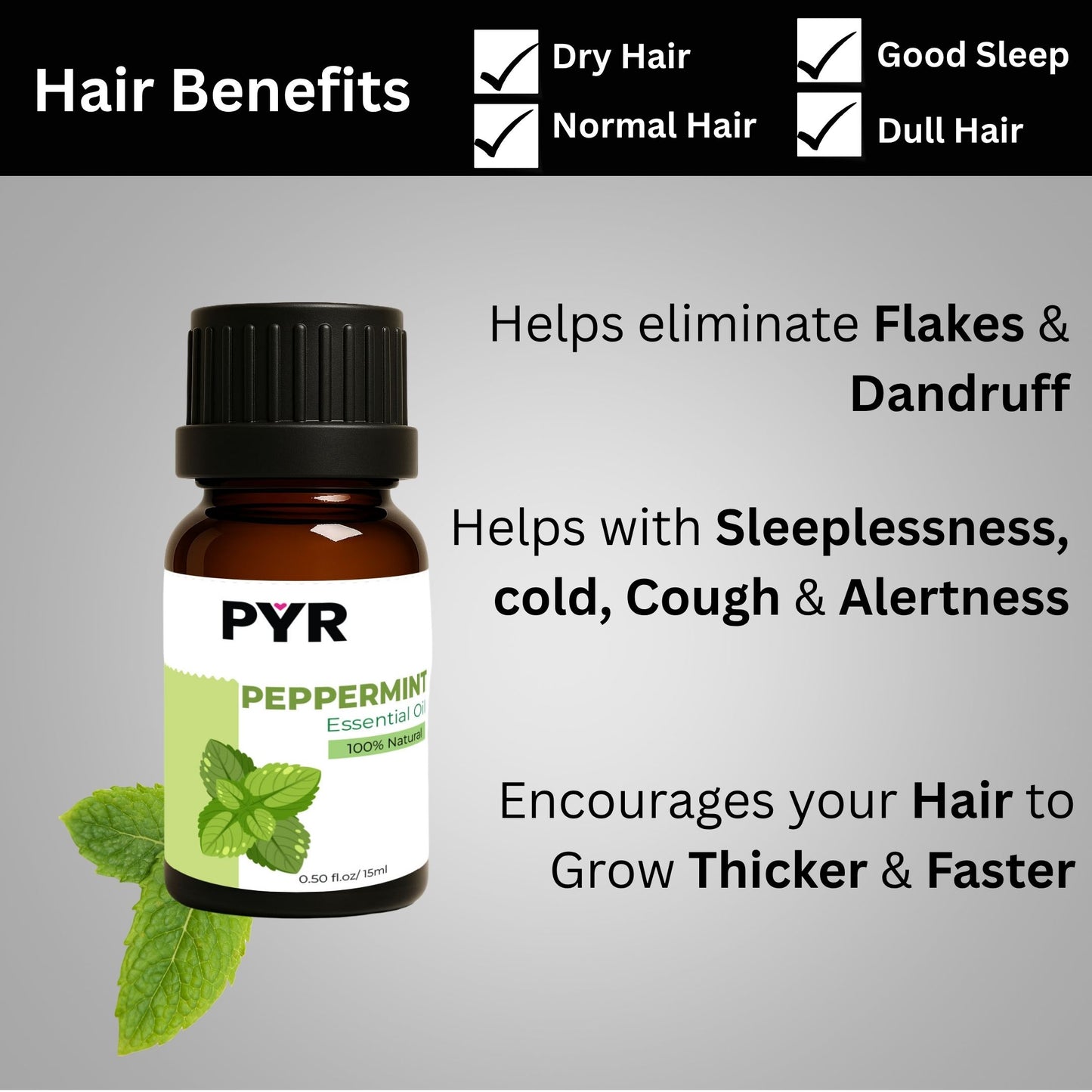 PYR-Peppermint Crisp & Cooling Scent - Fragrance Oil (15ml)