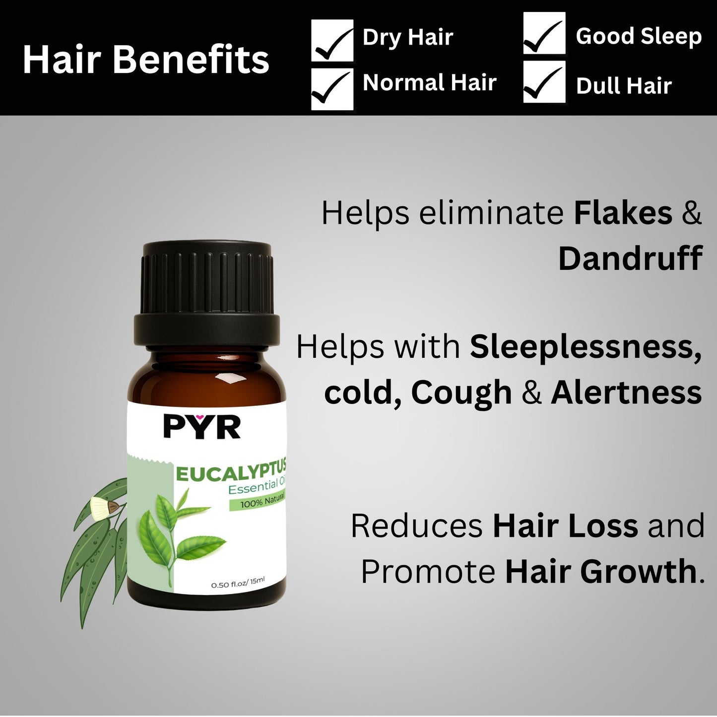 PYR-Eucalyptus Cool & Refreshing Scent - Fragrance Oil (15ml)