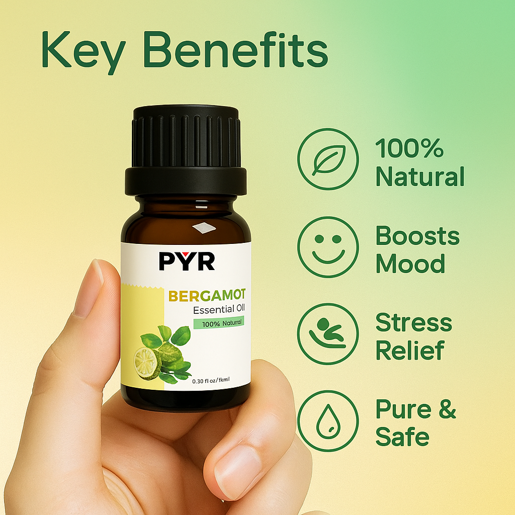 PYR-Bergamot Bright & Citrusy Scent - Fragrance Oil (15ml)