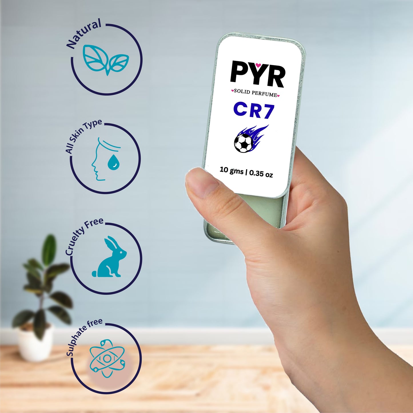 PYR - CR7 Long-Lasting & Strong Fragrance - Solid Perfume