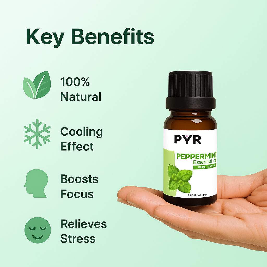 PYR-Peppermint Crisp & Cooling Scent - Fragrance Oil (15ml)
