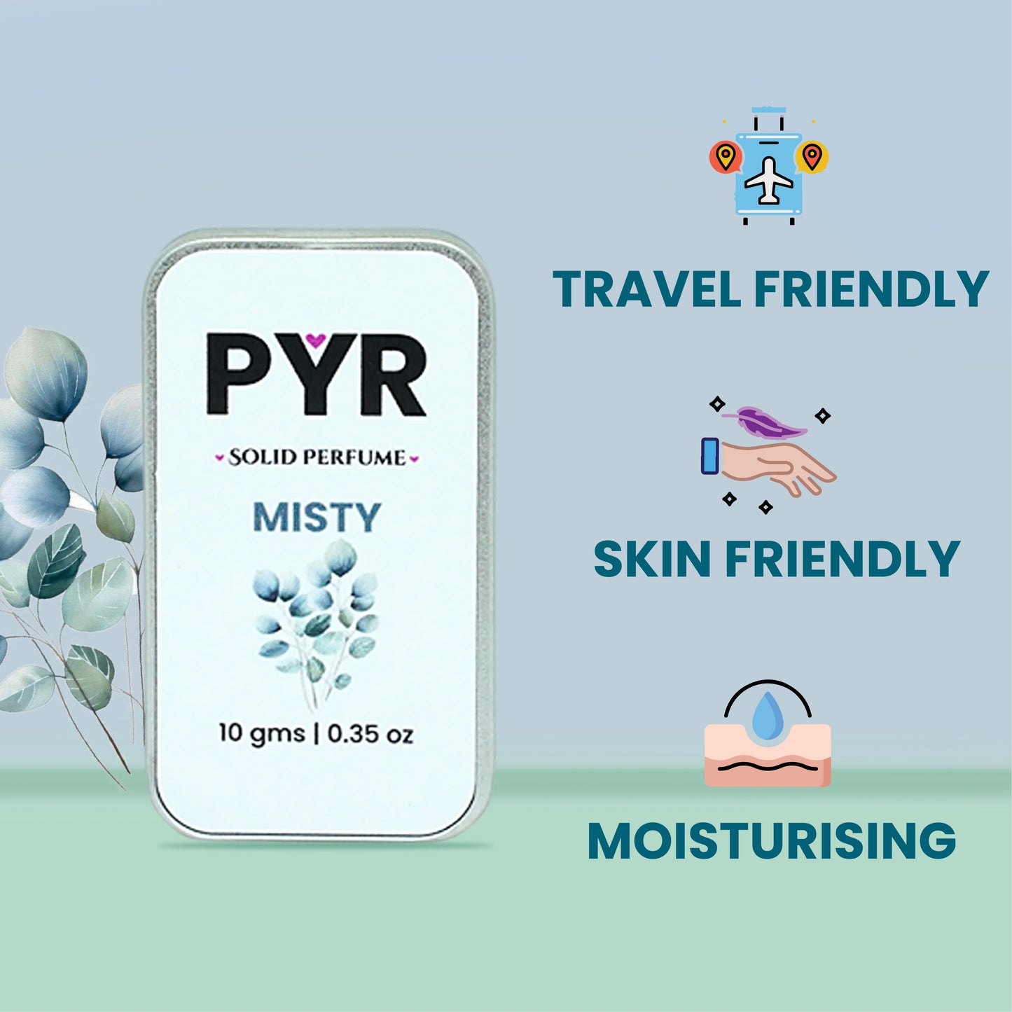 PYR - Misty Long-Lasting & Strong Fragrance - Solid Perfume