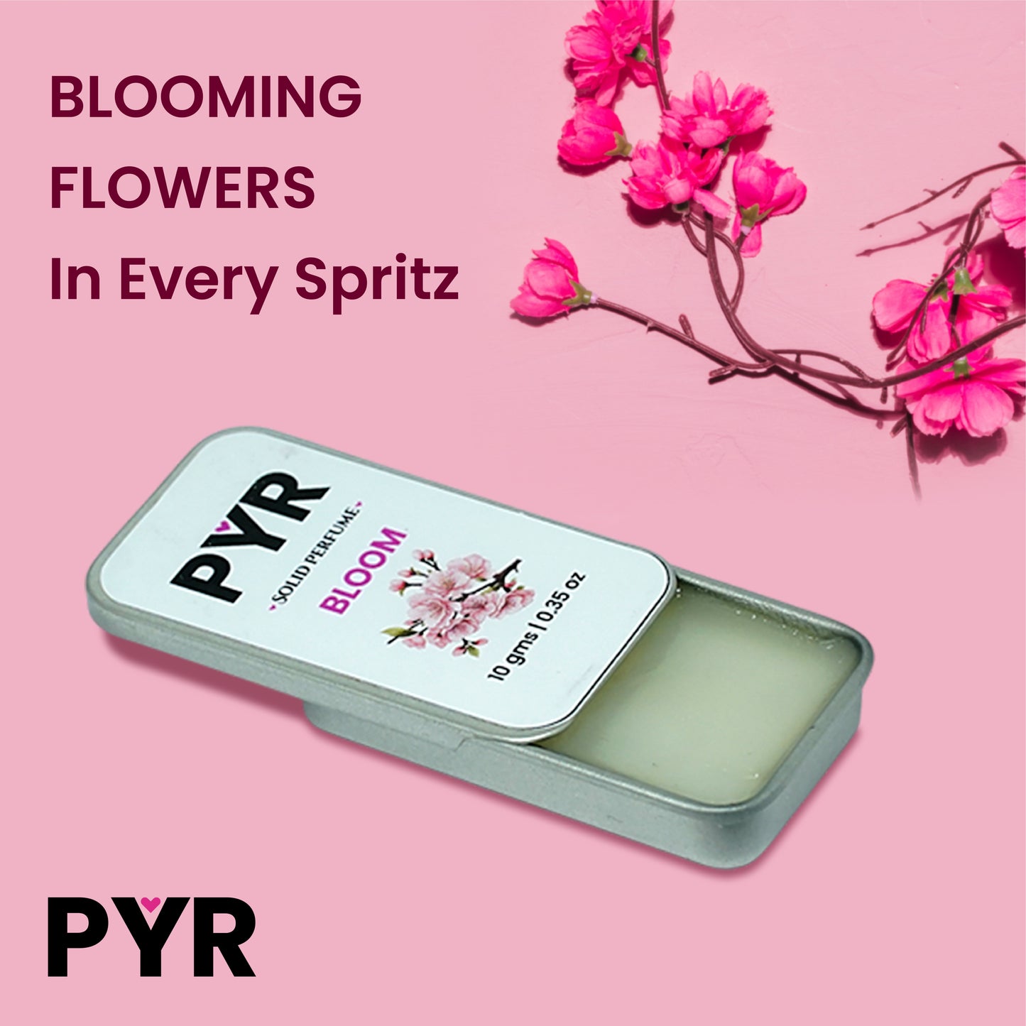 PYR - Bloom Long-Lasting & Strong Fragrance - Solid Perfume