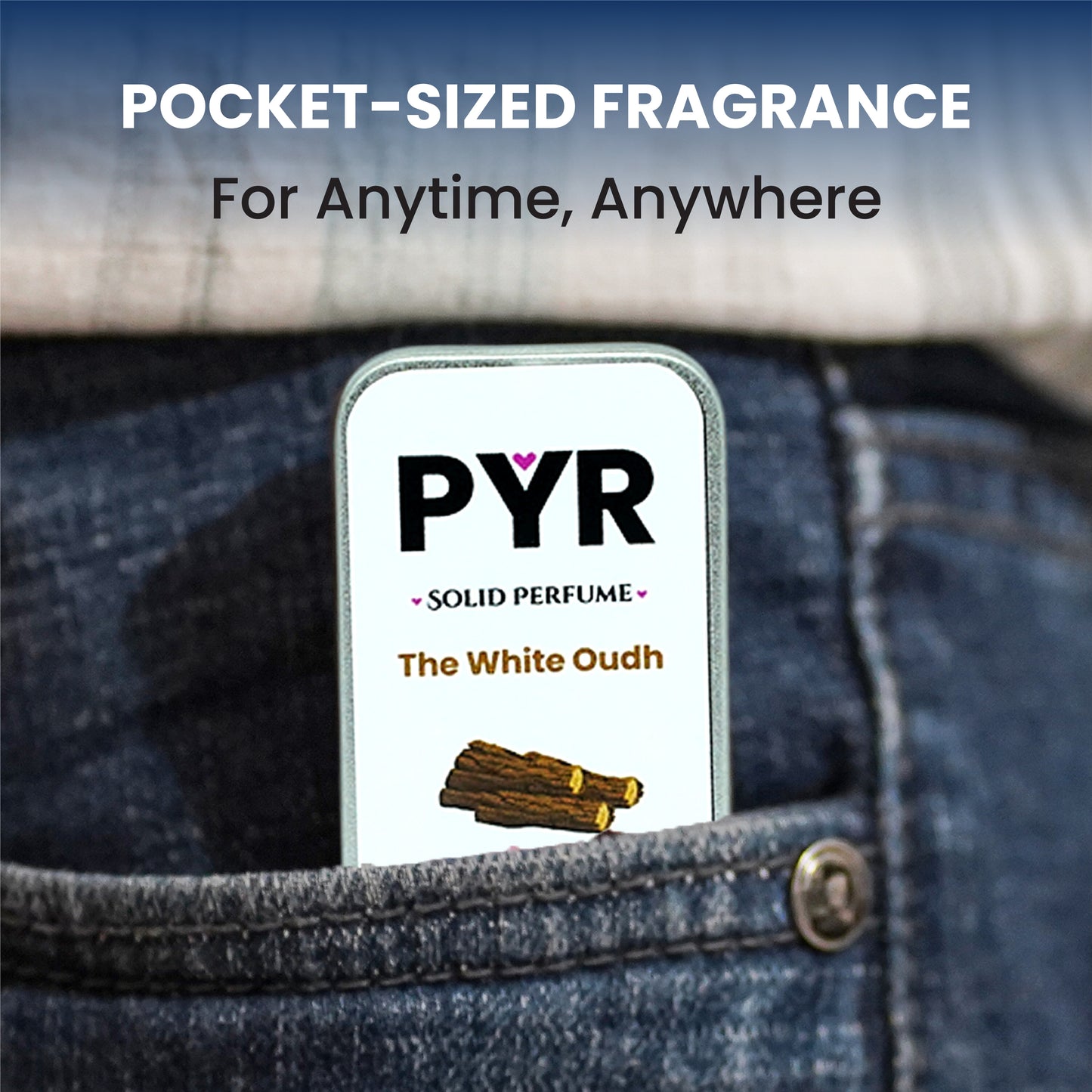 PYR - The White Oudh Long-Lasting & Strong Fragrance - Solid Perfume