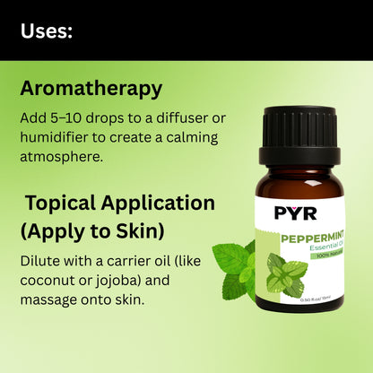 PYR-Peppermint Crisp & Cooling Scent - Fragrance Oil (15ml)