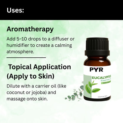 PYR-Eucalyptus Cool & Refreshing Scent - Fragrance Oil (15ml)