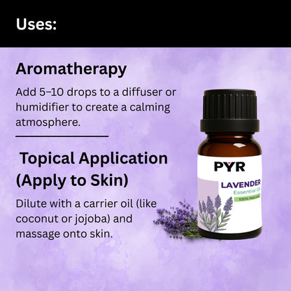 PYR-Lavender Floral & Calming Scent - Fragrance Oil (15ml)