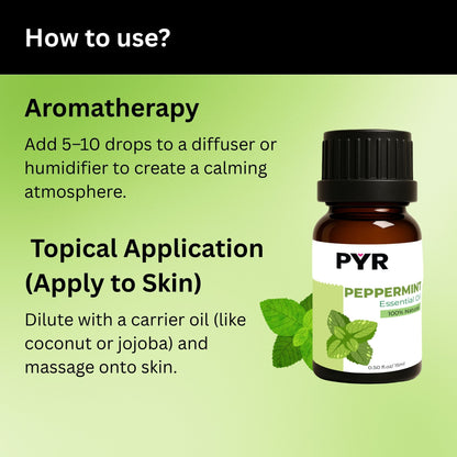 PYR-Peppermint Crisp & Cooling Scent - Fragrance Oil (15ml)