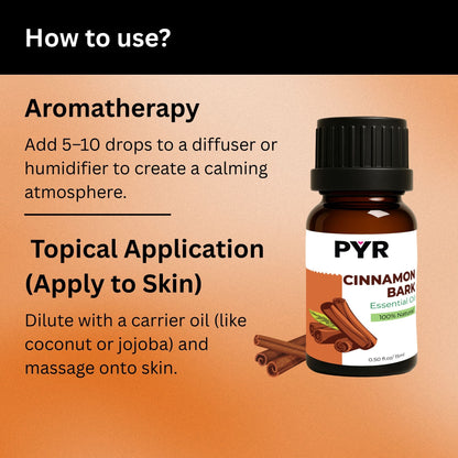 PYR-Cinnamon Warm & Spicy Scent - Fragrance Oil (15ml)