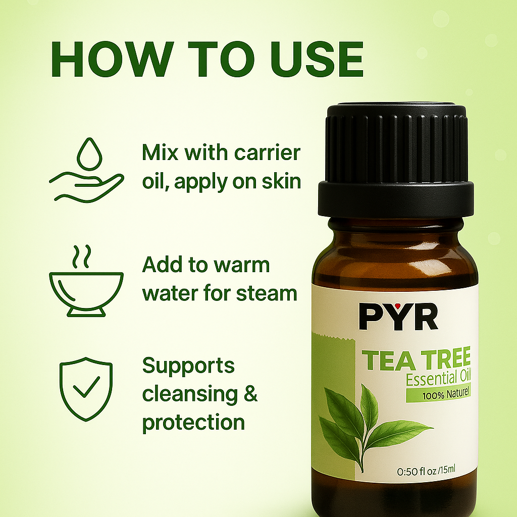 PYR-Tea Tree Clean & Medicinal Scent - Fragrance Oil (15ml)