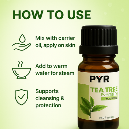 PYR-Tea Tree Clean & Medicinal Scent - Fragrance Oil (15ml)