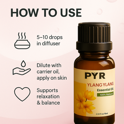 PYR-Ylang Ylang Sweet & Exotic Scent - Fragrance Oil (15ml)