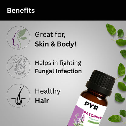 PYR-Patchouli Earthy & Musky Scent - Fragrance Oil (15ml)