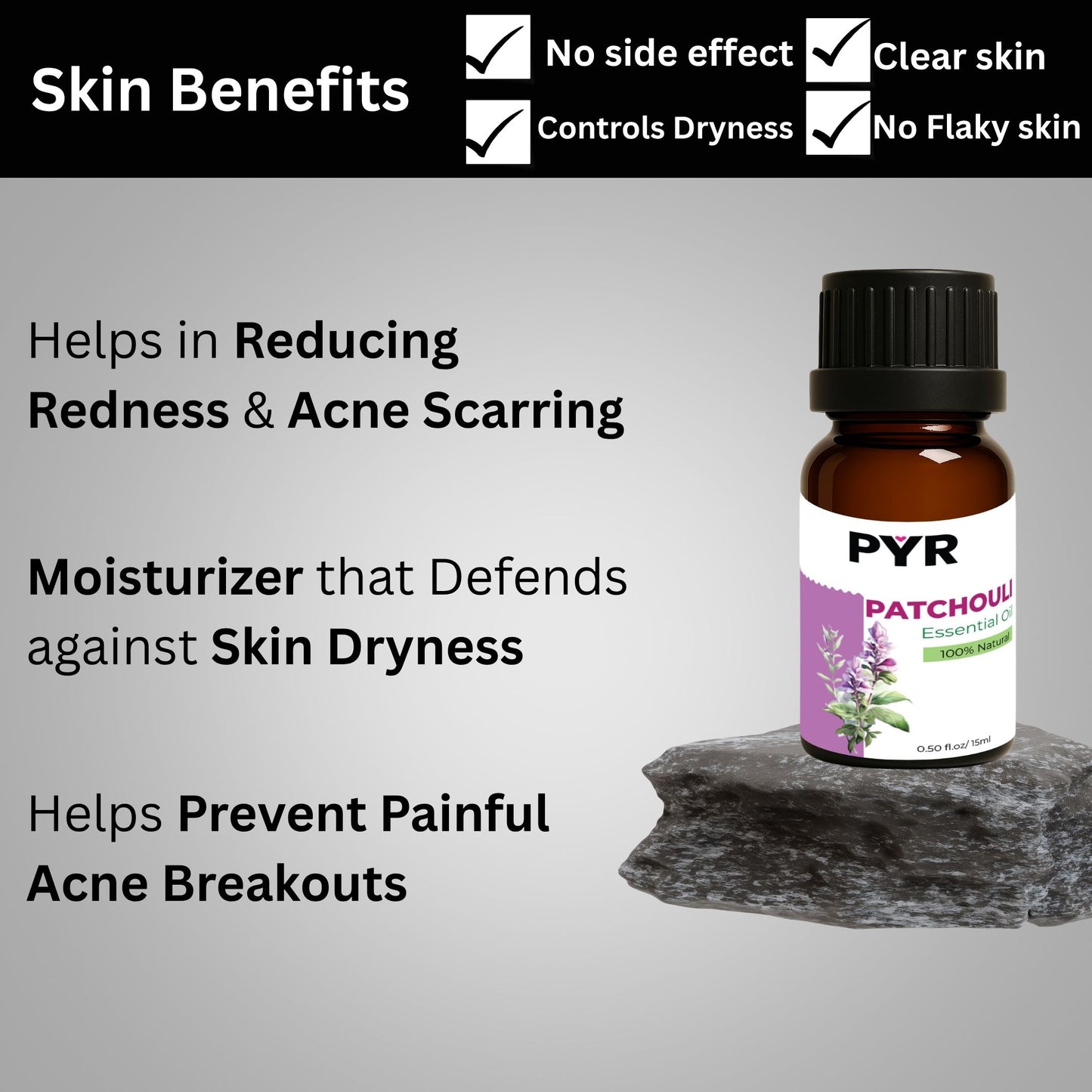 PYR-Patchouli Earthy & Musky Scent - Fragrance Oil (15ml)