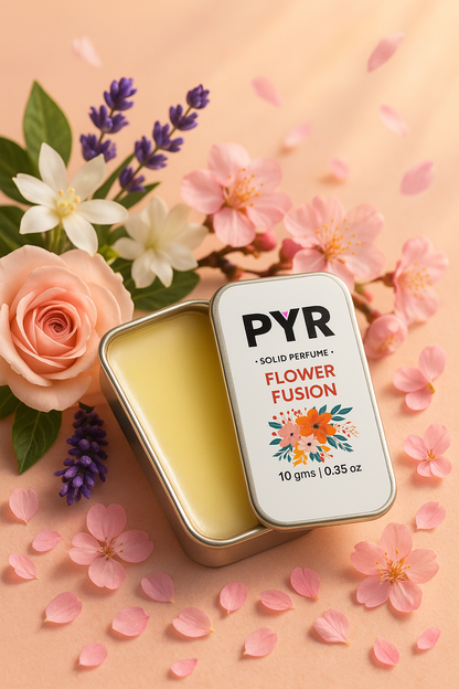 PYR - Flower Fusion Long-Lasting & Strong Fragrance - Solid Perfume