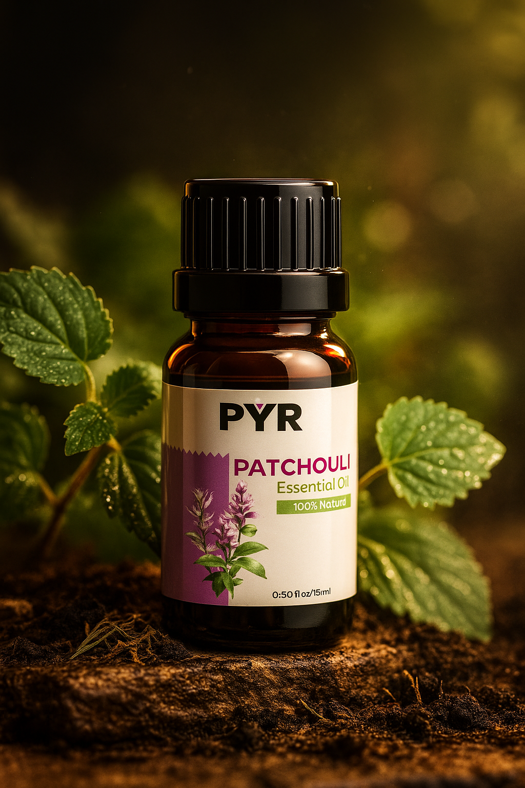 PYR-Patchouli Earthy & Musky Scent - Fragrance Oil (15ml)