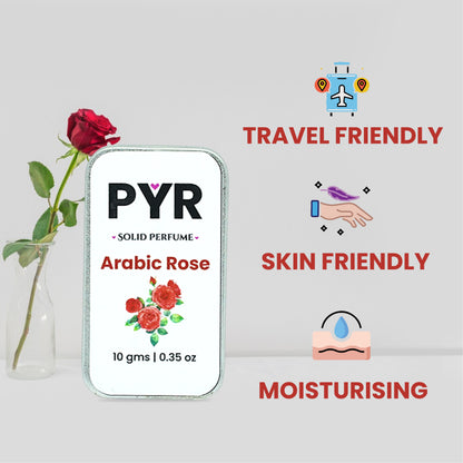 PYR - Arabic Rose Long-Lasting & Strong Fragrance - Solid Perfume