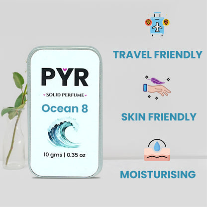 PYR - Ocean 8 Long-Lasting & Strong Fragrance - Solid Perfume