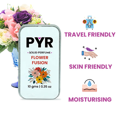 PYR - Flower Fusion Long-Lasting & Strong Fragrance - Solid Perfume