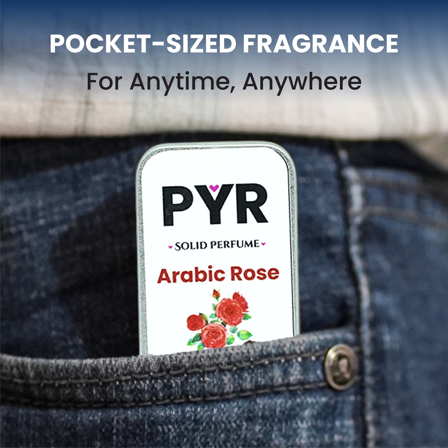 PYR - Arabic Rose Long-Lasting & Strong Fragrance - Solid Perfume