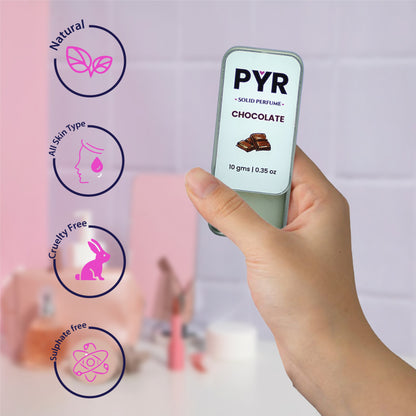 PYR - Chocolate Long-Lasting & Strong Fragrance - Solid Perfume