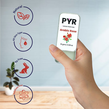 PYR - Arabic Rose Long-Lasting & Strong Fragrance - Solid Perfume